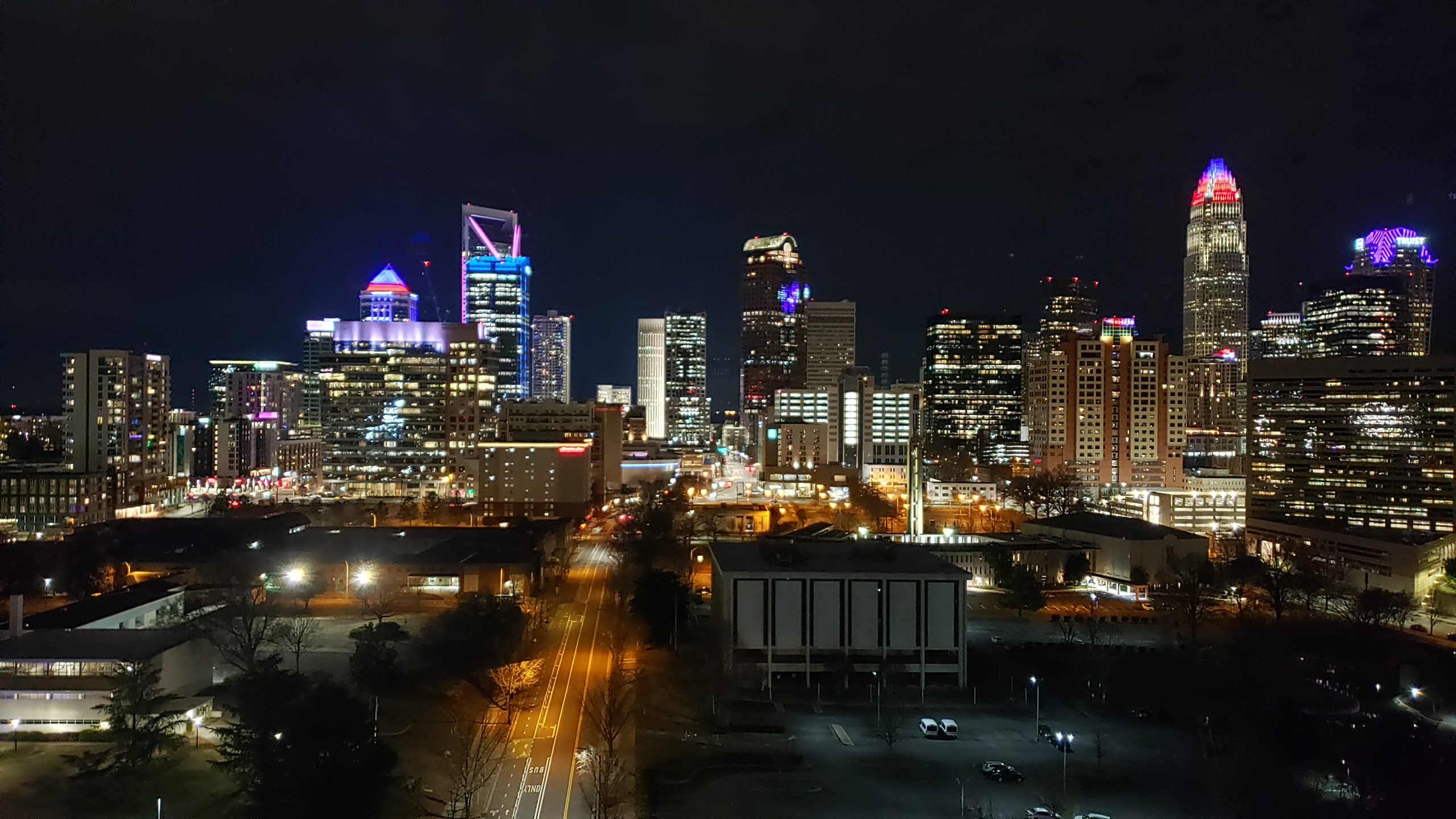 Charlotte - View of Uptown at Night